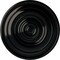 Ekena Millwork Niobe Ceiling Medallion (Fits Canopies up to 8 5/8"), Hand-Painted Black Pearl, 18"OD x 1 1/2"P CM18NIBPS - alternate 1